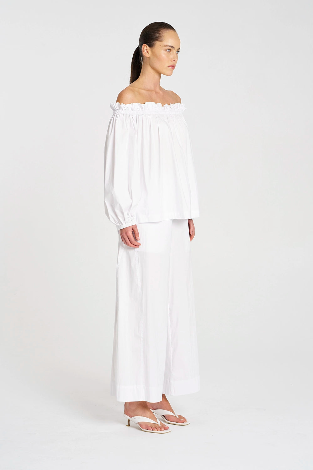 Mela Purdie Breeze Blouse in White F65 8843