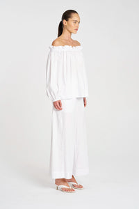 Mela Purdie Breeze Blouse in White F65 8843