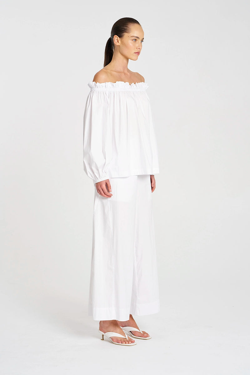 Mela Purdie Breeze Blouse in White F65 8843