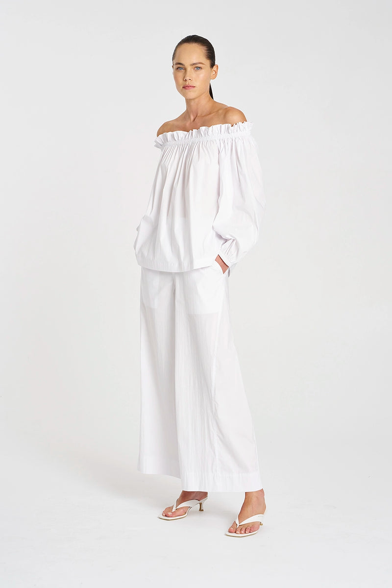 Mela Purdie Breeze Blouse in White F65 8843
