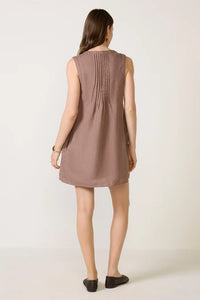 Splendid Stella Linen Mini Dress in Wicker RS6D420