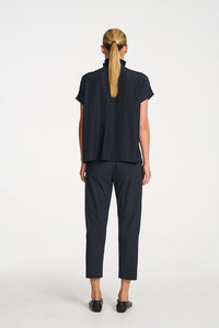 Mela Purdie Lariat Shell in Navy F67 8986