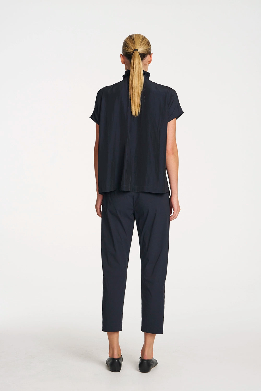 Mela Purdie Lariat Shell in Black F67 8986
