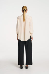 Mela Purdie Gathered Blouse In Vanilla F67 8984 - Pre-Order April Delivery