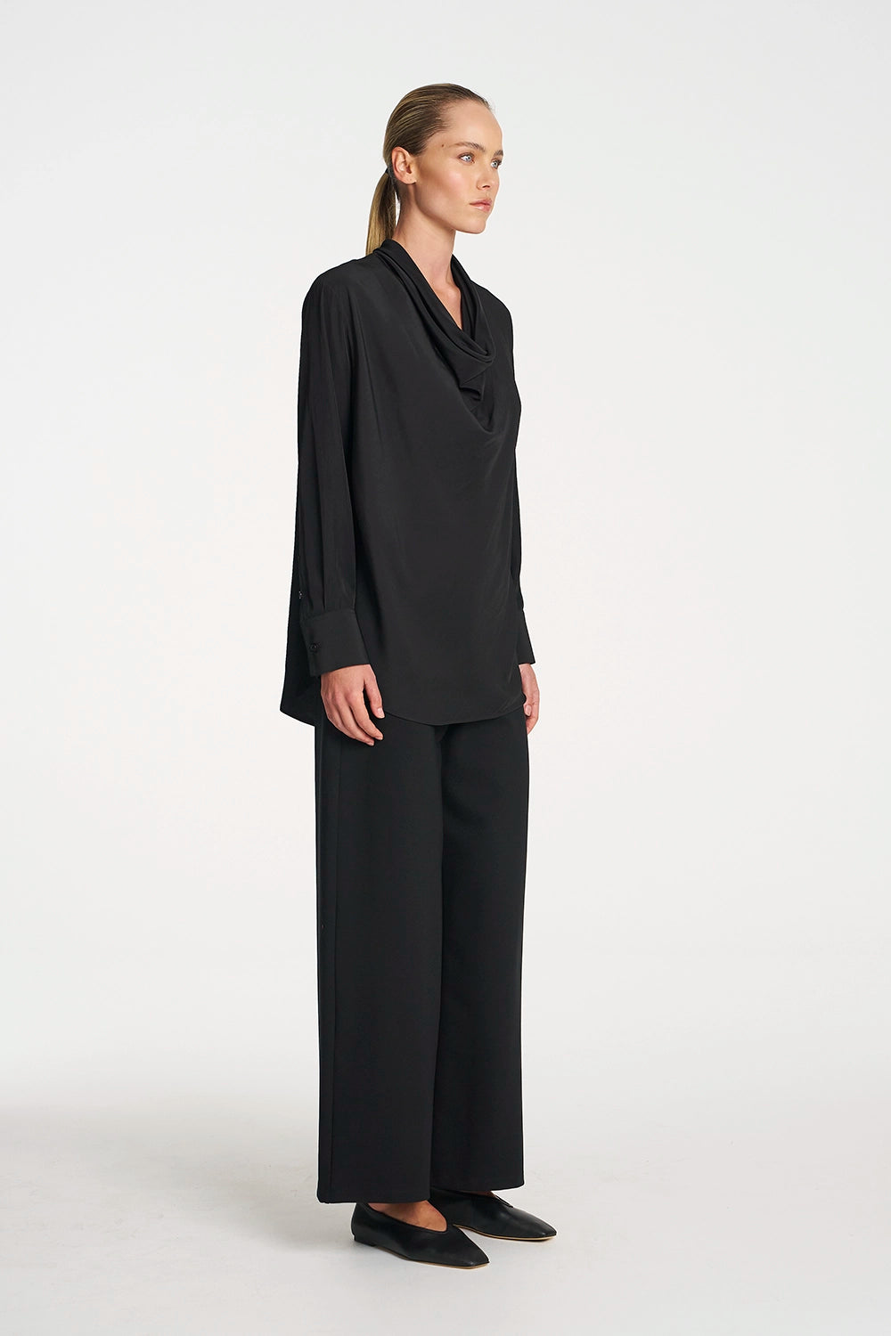 Mela Purdie Palazzo Pant In Black F097 1777 - Pre-Order April Delivery