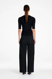 Mela Purdie Half Sl Top in Black F01 80063