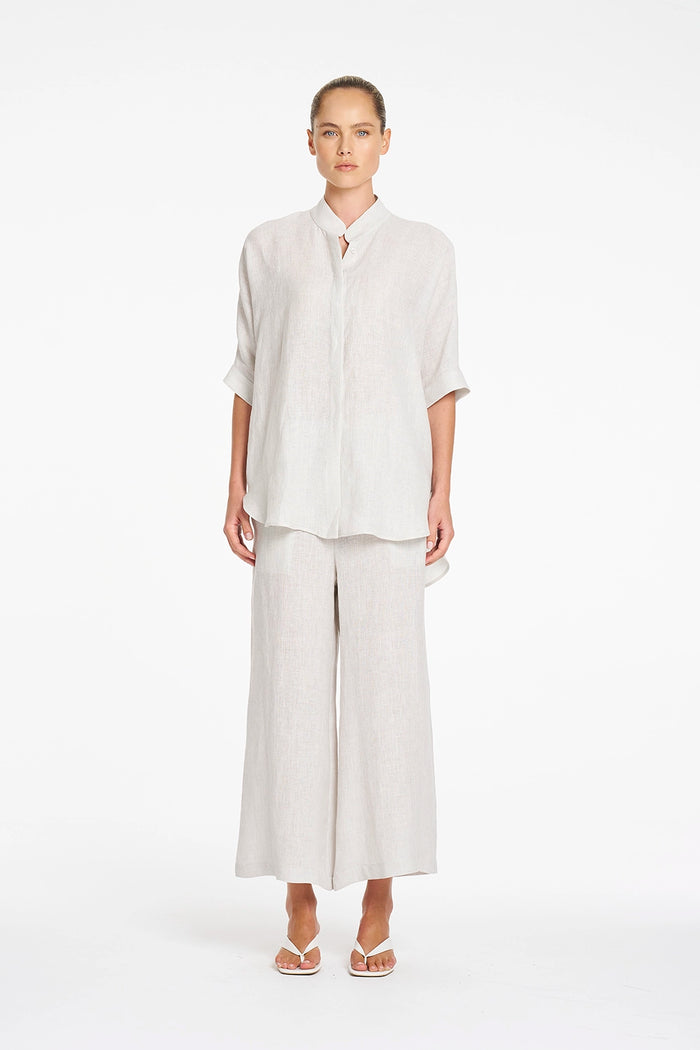 Mela Purdie Villa Overshirt in Shale F418 8801 - Pre-Order September Delivery