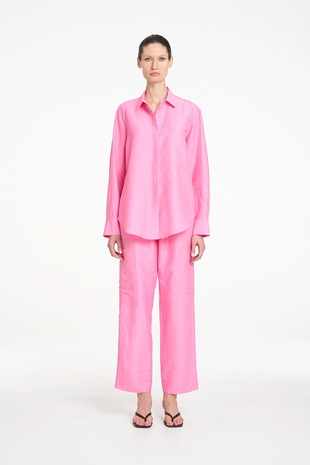 Mela Purdie Saville Shirt in Peony F628 8920 - Pre-Order November Delivery