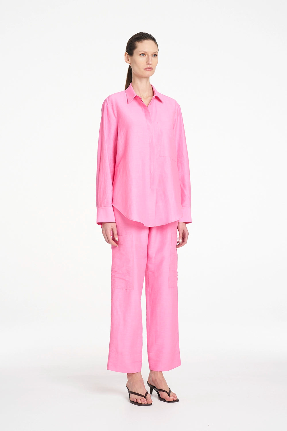 Mela Purdie Saville Shirt in Peony F628 8920 - Pre-Order November Delivery