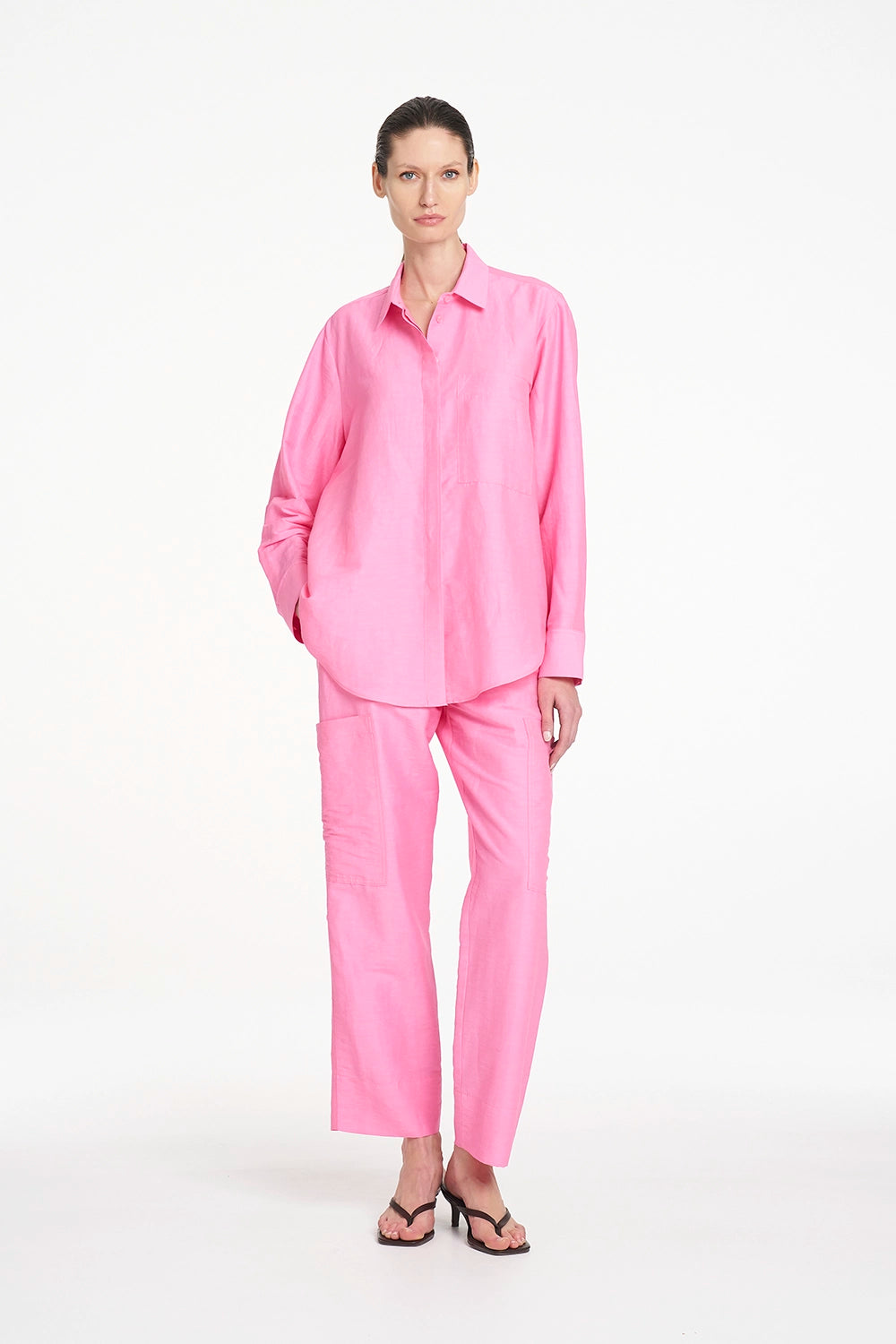 Mela Purdie Saville Shirt in Peony F628 8920 - Pre-Order November Delivery