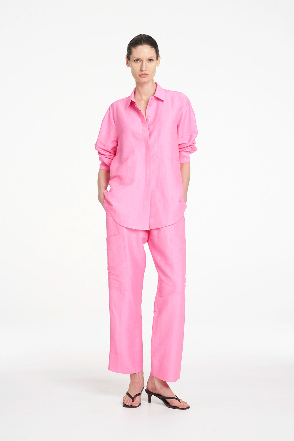 Mela Purdie Saville Shirt in Peony F628 8920 - Pre-Order November Delivery
