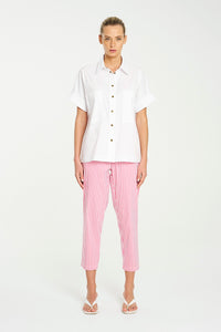 Mela Purdie Nomad Pant In Hot Pink/White F731 1478 - Pre-Order November Delivery