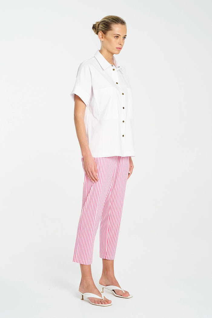 Mela Purdie Nomad Pant In Hot Pink/White F731 1478 - Pre-Order November Delivery