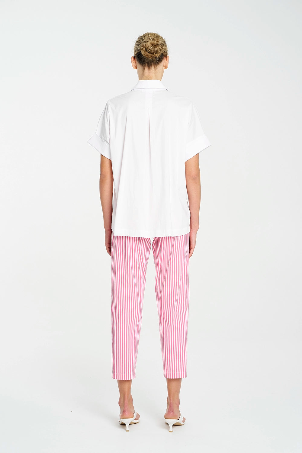 Mela Purdie Nomad Pant In Hot Pink/White F731 1478 - Pre-Order November Delivery