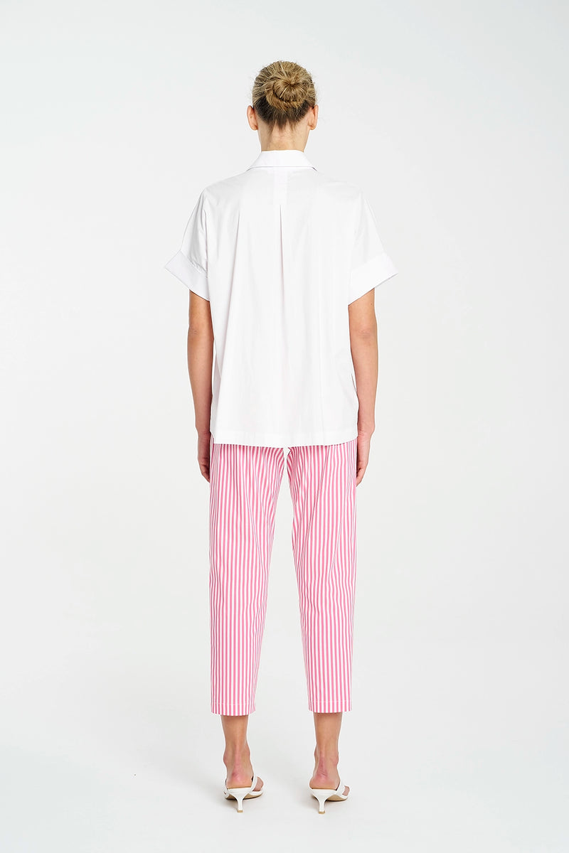 Mela Purdie Nomad Pant In Hot Pink/White F731 1478 - Pre-Order November Delivery