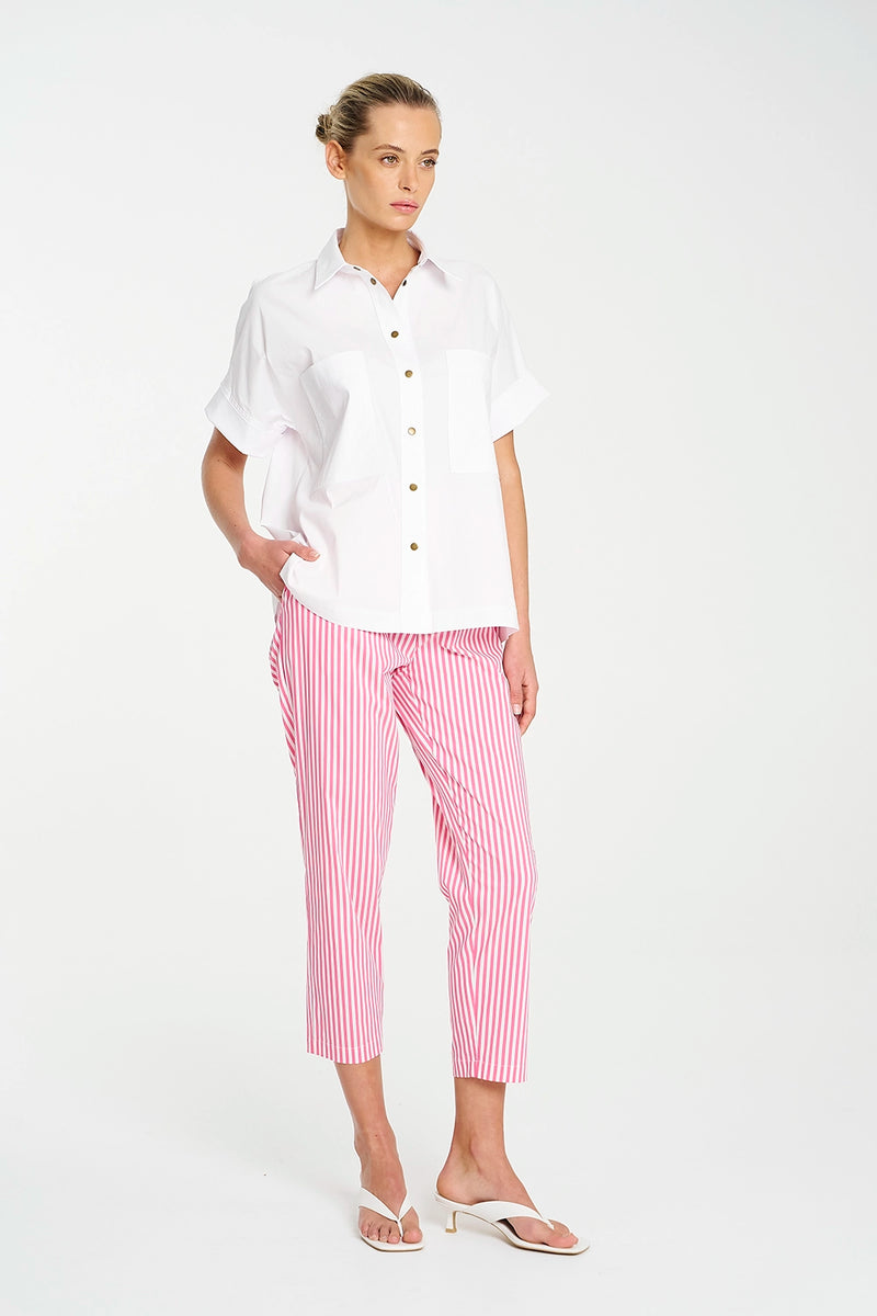 Mela Purdie Nomad Pant In Hot Pink/White F731 1478 - Pre-Order November Delivery