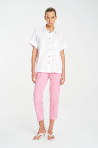 Mela Purdie Nomad Pant In Hot Pink/White F731 1478 - Pre-Order November Delivery