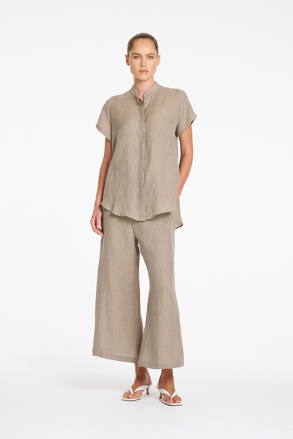 Mela Purdie Lino Pant in Stucco F418 10016 - Pre-Order September Delivery