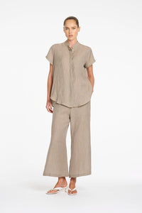 Mela Purdie Stand Shirt in Stucco F418 8629 - Pre-Order September
