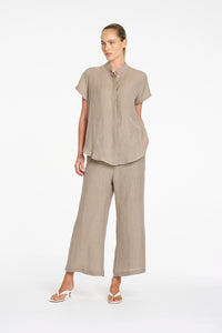 Mela Purdie Stand Shirt in Stucco F418 8629 - Pre-Order September