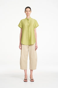 Mela Purdie Soft Stand Shirt in Citron F628 8629 - Pre-Order November Delivery