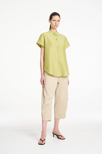 Mela Purdie Soft Stand Shirt in Citron F628 8629 - Pre-Order November Delivery