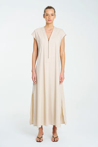 Mela Purdie Zip Slice Dress In Biscotti F65 3035