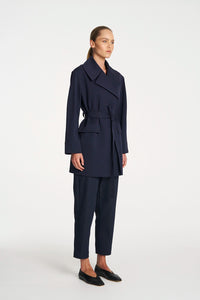 Mela Purdie Wrap Trench In Ink F103 4227
