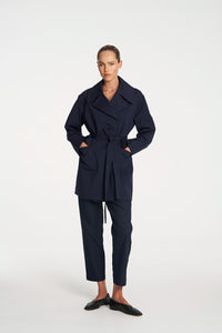 Mela Purdie Wrap Trench In Ink F103 4227