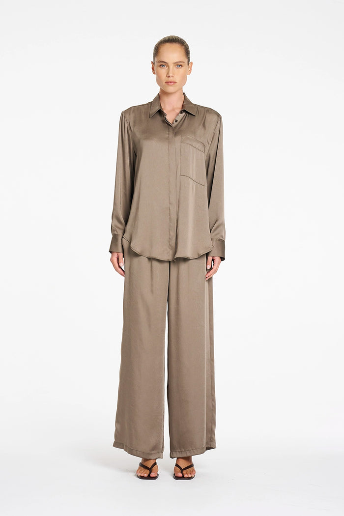 Mela Purdie Saville Shirt in Twig F624 8920  - Pre-Order September Delivery