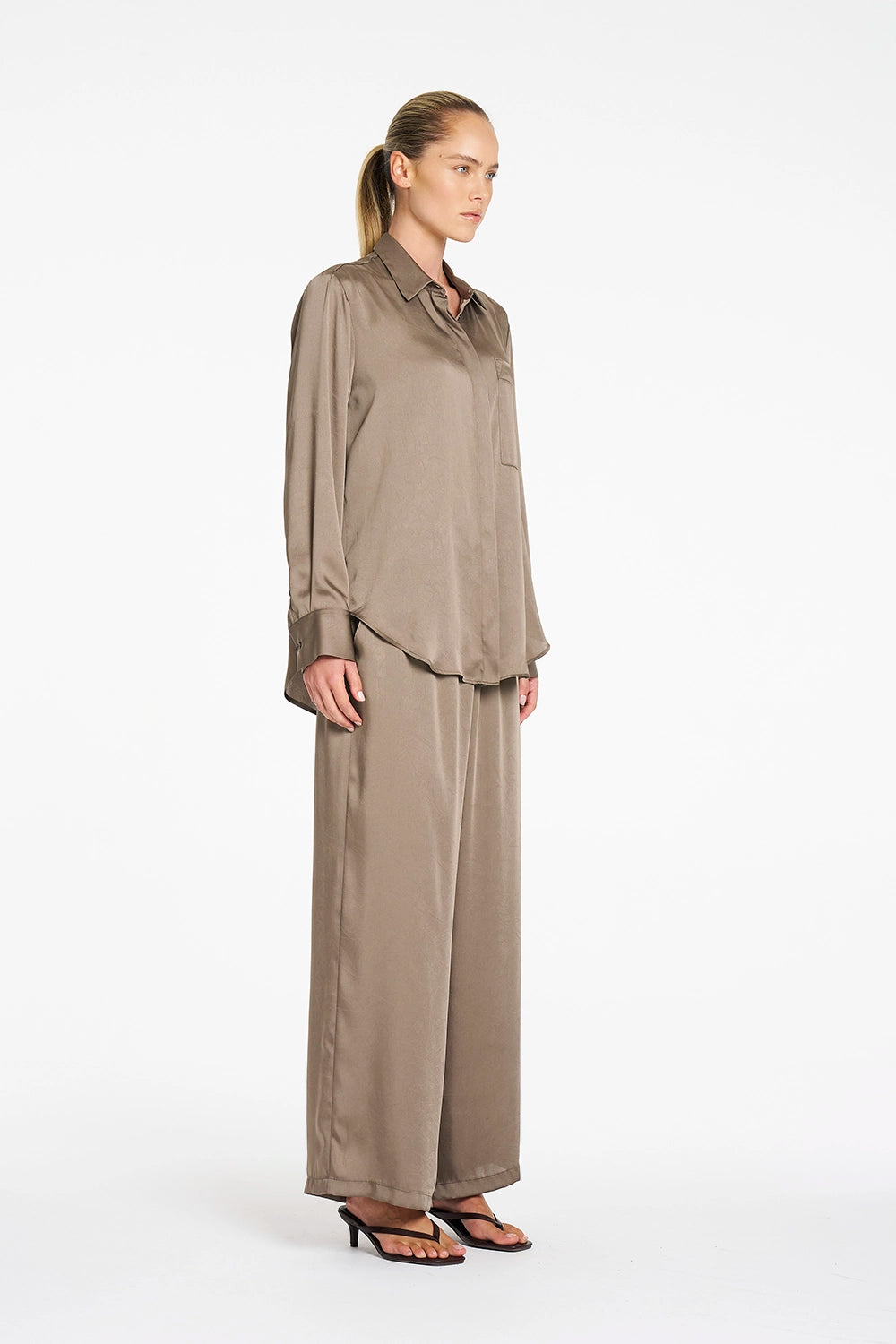 Mela Purdie Saville Shirt in Twig F624 8920  - Pre-Order September Delivery