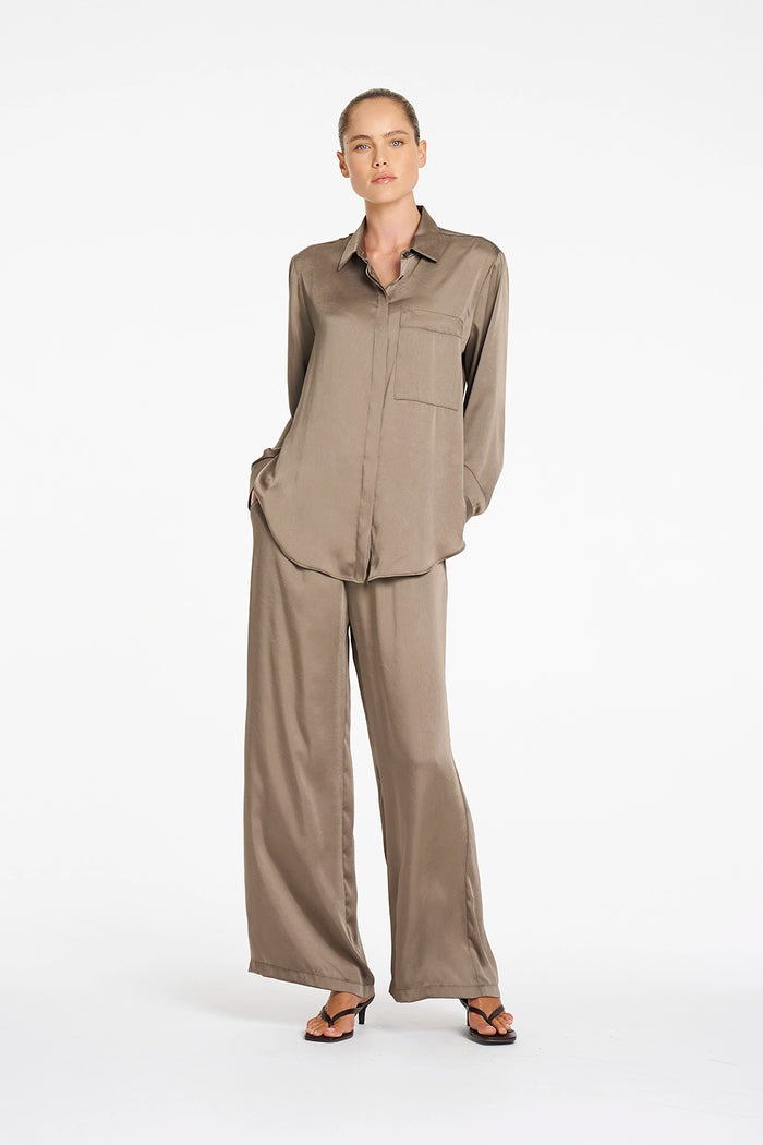 Mela Purdie Saville Shirt in Twig F624 8920  - Pre-Order September Delivery