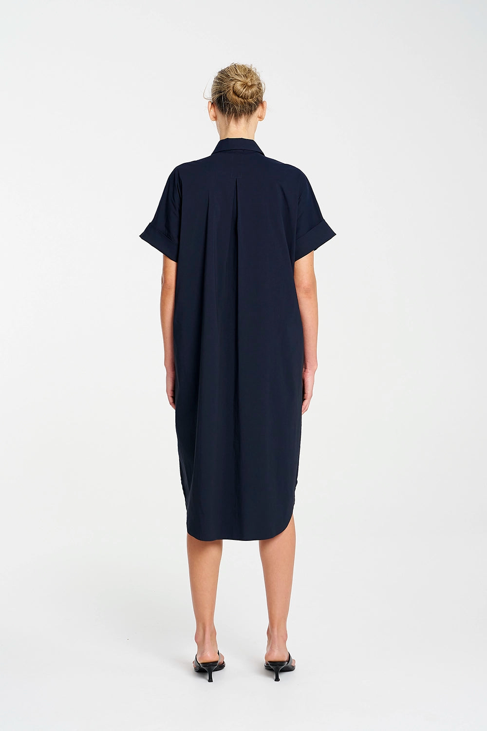 Mela Purdie Stud Shell Dress In French Navy F65 3028