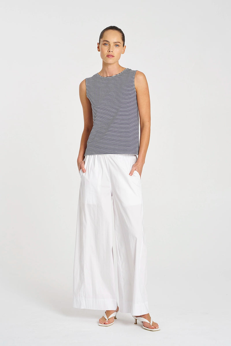 Mela Purdie Palazzo Shell in Marine/White F538 284