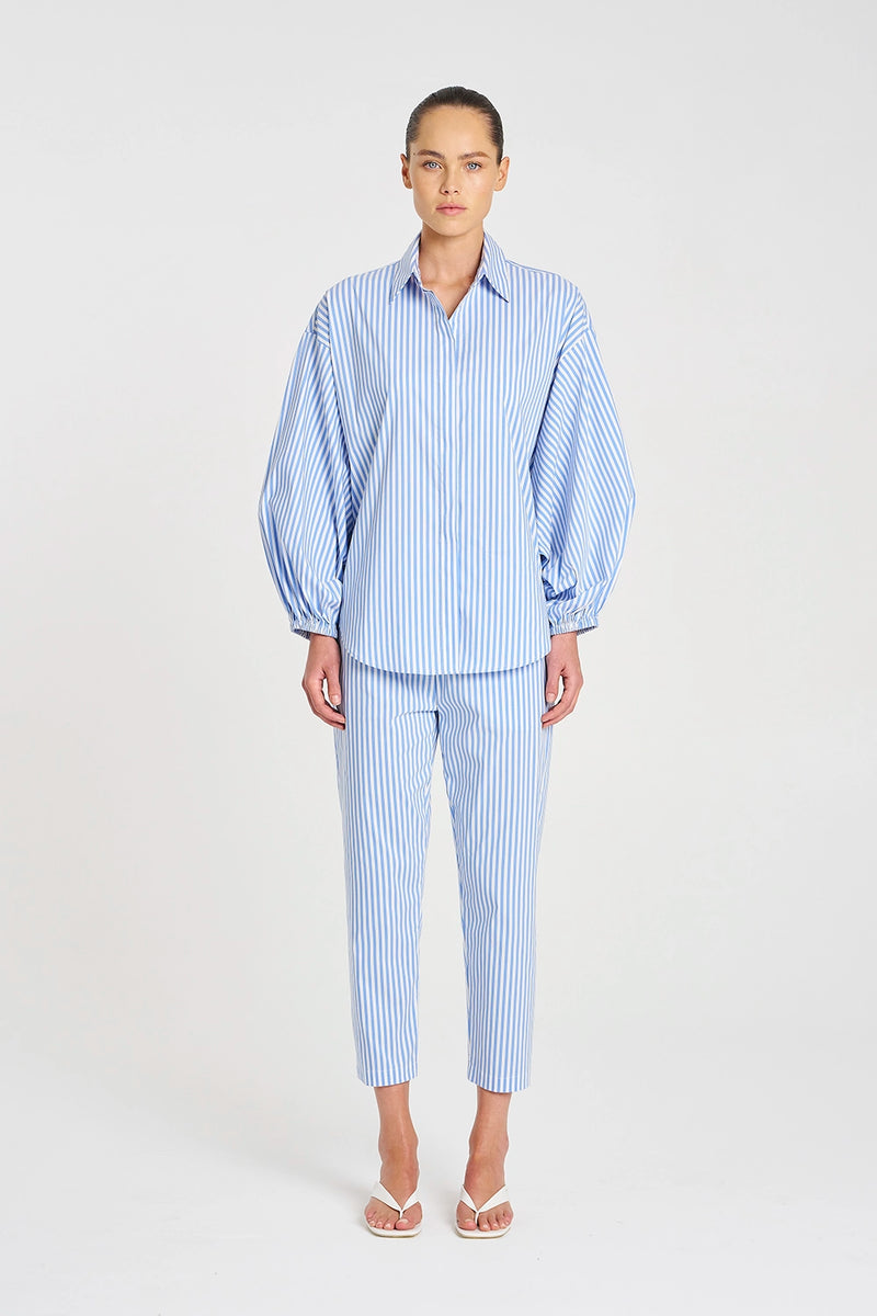 Mela Purdie Billow Shirt in Miami/White F731 8774 - Pre-Order September Delivery