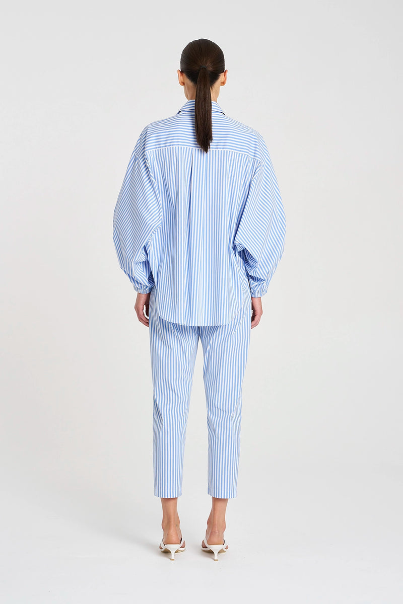 Mela Purdie Billow Shirt in Miami/White F731 8774 - Pre-Order September Delivery