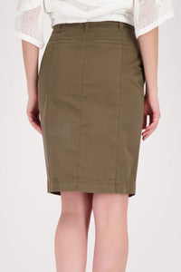 Monari High-Waisted Skirt in Olive 410828