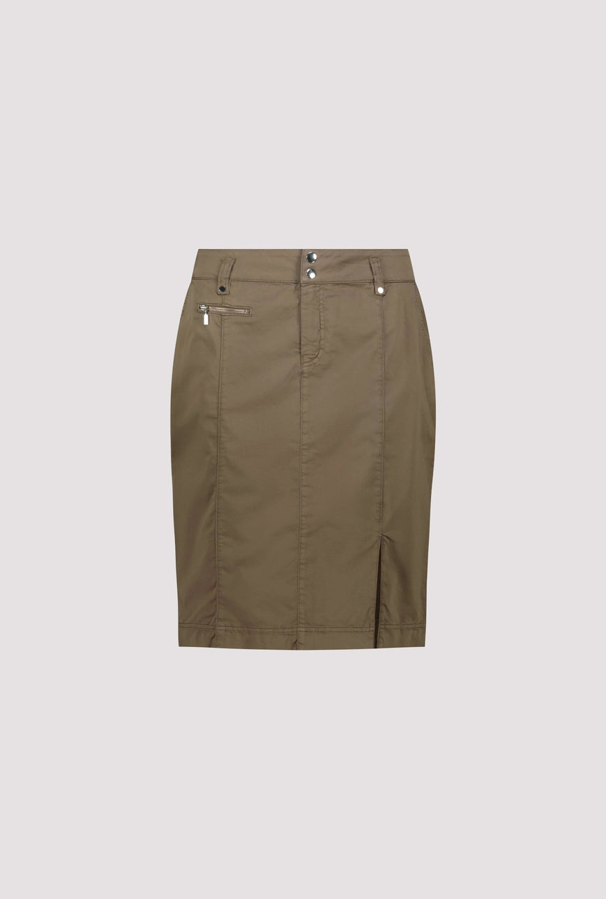 Monari High-Waisted Skirt in Olive 410828