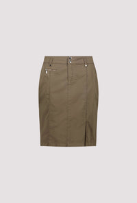 Monari High-Waisted Skirt in Olive 410828