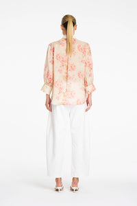 Mela Purdie Ruffle Resort Top in Misty F862 80047