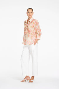 Mela Purdie Ruffle Resort Top in Misty F862 80047
