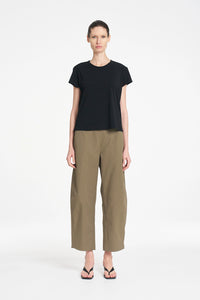 Mela Purdie Crew Café T in Black F007 80113 - Pre-Order October Delivery