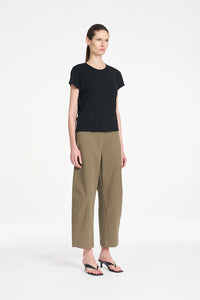 Mela Purdie Crew Café T in Black F007 80113 - Pre-Order October Delivery