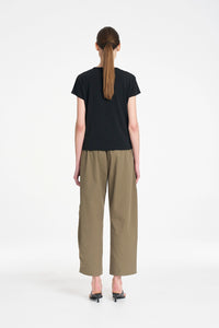 Mela Purdie Crew Café T in Black F007 80113 - Pre-Order October Delivery