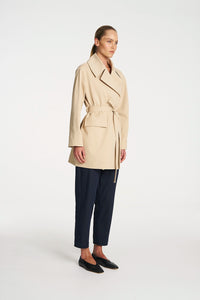 Mela Purdie Wrap Trench In Bisque F103 4227