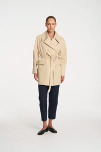 Mela Purdie Wrap Trench In Bisque F103 4227