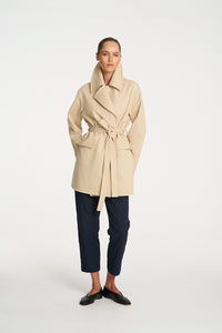 Mela Purdie Wrap Trench In Bisque F103 4227