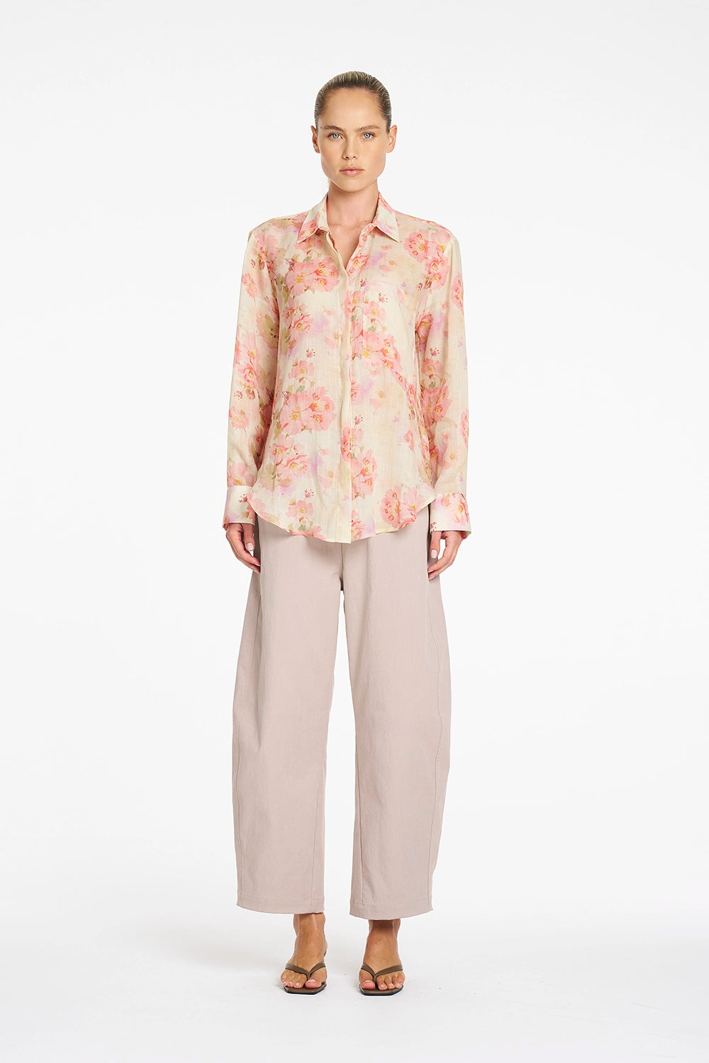 Mela Purdie Saville Shirt in Misty F862 8920 - Pre-Order September Delivery