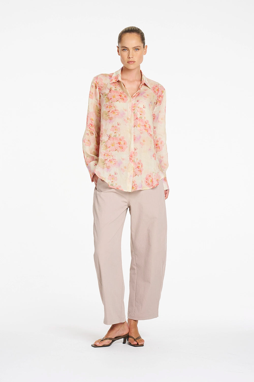 Mela Purdie Saville Shirt in Misty F862 8920 - Pre-Order September Delivery