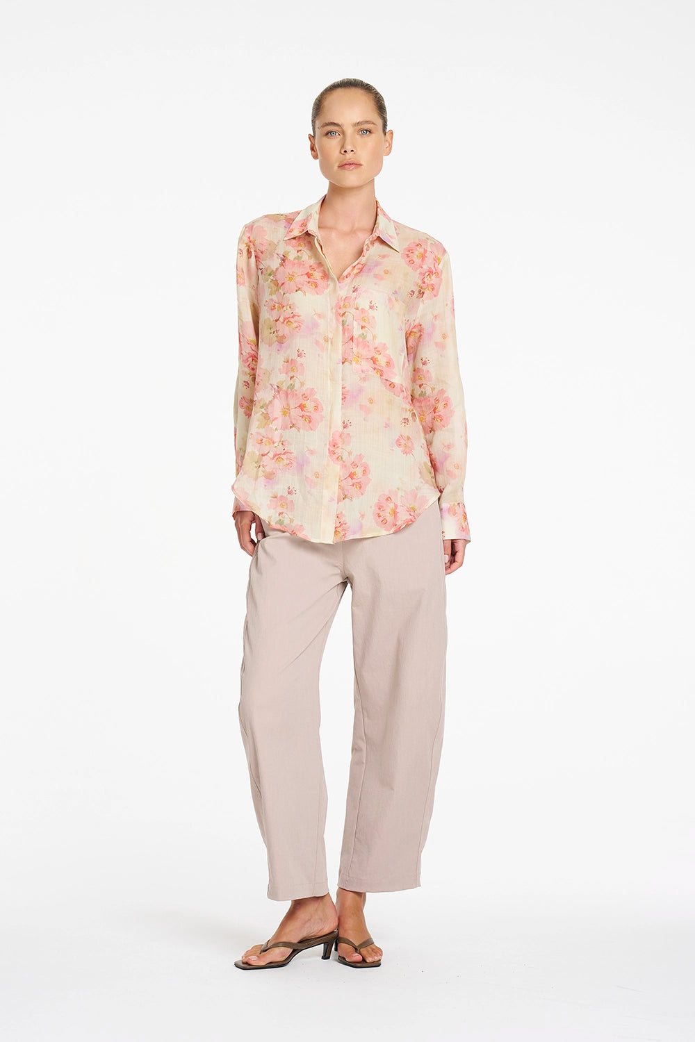 Mela Purdie Saville Shirt in Misty F862 8920 - Pre-Order September Delivery